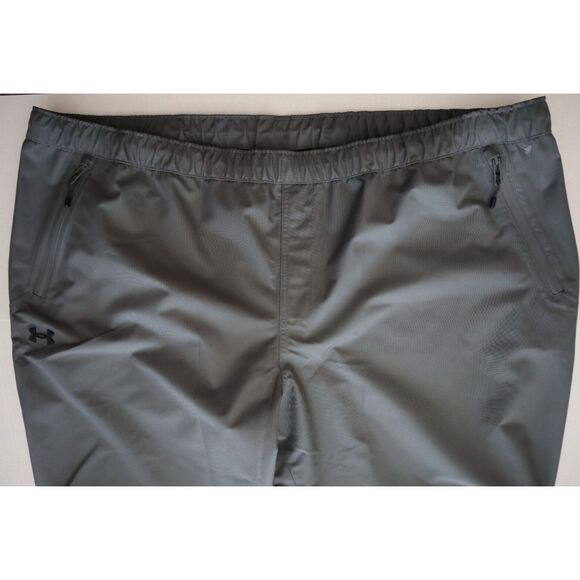 Under Armour 1369255-012 Men's Sz 4XL Gray UA Stormproof Lined Rain Pants - Picture 12 of 16